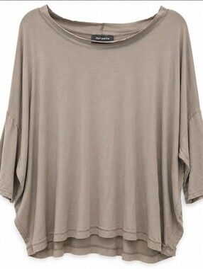 Oversized Taupe Batwing Dolman Top XL